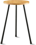 Tall Plant Stand, Mid Century Wood Indoor Plant Stand Plant Table for Flower Pots, Metal Plant Holder, Modern Home Decor Small Round Side End Table (11.8"x20")