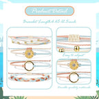 choice of all String Bracelets for Women Boho Wave Surfer Beach Wear Cute Bracelets Set Summer Friendship Jewelry Accessories Beach Stuff - color: A2:orange beach surfer bracelets