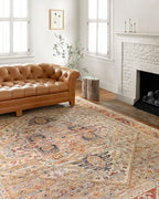 Loloi Jocelyn Collection JOC-01 Sand/Multi 7'-10" x 10' .38" Thick Area Rug - color: Sand / Multi, size: 7'10" x 10' (Rectangular)