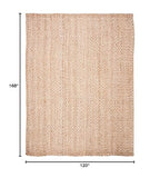 SAFAVIEH Natural Fiber Collection Area Rug - 10' x 14', Natural & Ivory, Handmade Boho Farmhouse Woven Jute, Ideal for High Traffic Areas in Living Room, Bedroom (NF185A) - size: 10' x 14' (Rectangular)