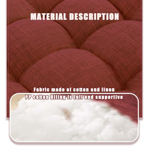 Floor Cushions Set of 2 Large Seat Pillows Square Seating Pad for Adults Tufted Meditation Cushion for Living Room Tatami Bedroom 18.8 x 18.8 Inch Light Grey - color: Light Grey