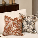 Yangest Flower Pillow Cover 20 x 20 Inches, Nature Chenille Square Throw Pillow Cover Soft Luxury Neutral Accent Couch Pillow Cover for Living Room Bedroom, Beige - color: Beige, size: 20" x 20" (Pack of 1)