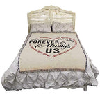 Pure Country Weavers I'm Here Inside Your Heart Blanket - I Love You Forever and Always Us - Sympathy Bereavement Gift Tapestry Throw Woven from Cotton - Made in the USA (72x54) - color: Inside Your Heart, size: 72" x 54"
