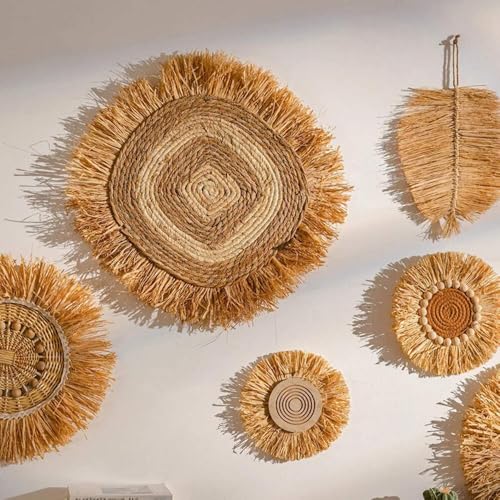 Rustic Style Handmade Grass Hanging Decorations/Home Decoration/Wall Hanging D - color: D