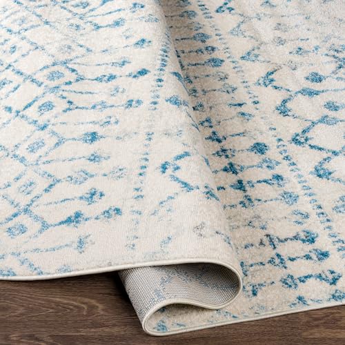Livabliss Elsie Global Bohemian Area Rug,6'7" x 9',Dark Blue - color: Dark Blue, size: 6'7" x 9' (Rectangular)