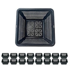 16 Pcs 9 Inch Square Aquatic Plant Baskets for Hydroponics Water Garden Plant Pots Black Plastic Mesh Basket Plastic Mesh Pond Containers for Live Aquarium Plants - style: 9" Square-16 PCS