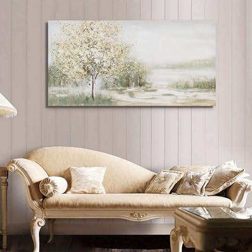 Green Wall Art Canvas Wall Art Decor Spring Scene Nature Landscape Wall Painting Decorations Artwork Wall Art Prints Pictures For Room Living Room Bedroom Office Decor 20x40 Inch - color: Green, size: 40"L x 20"W