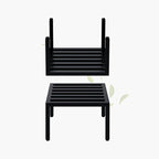 Zhongma 2 Pack 12" Fully Assembled Sturdy Potted Plant Stand Flower Pot Holder Heavy Duty Construction, No Installation Square Low Plant Stand 12 x 12 x 7.87 inch for Home Indoor and Outdoor, Sturdy plant riser and saucer