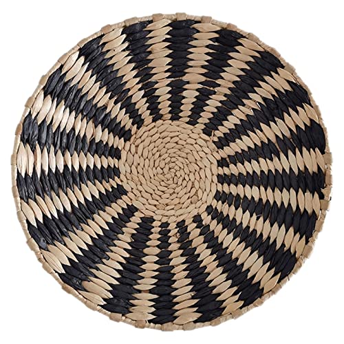 Duiaynke Woven Decor, Hanging Baskets Unique Tapestry for Hallway Bedroom Living Room Home Decorations (Black 20cm) - color: Black 20cm