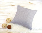 Aiking Home Woven Fine Faux Linen Throw Pillow Cover, Size 18"x18", Light Grey - color: Light Grey, size: 18" x 18" (Pack of 1)