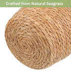 FOMIYES Woven Straw Flower Basket, Seagrass Planters Pot, Garden Plant Pot Containers Wicker Rattan Vase Sundries Organizer Storage Bins for Indoor Outdoor Plants - size: 25X19CM