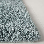 SAFAVIEH August Shag Collection Accent Rug - 2'3" x 4', Aqua, Solid Design, Non-Shedding & Easy Care, 1.2-inch Thick Ideal for High Traffic Areas in Entryway, Living Room, Bedroom (AUG900J) - color: Aqua, size: 2'3" x 4' (Rectangular)