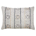 White African Mud Cloth Inspired Decorative Throw Pillow - Cover (Filling Not Included), 14" X 20" Rectangular (1 piece), 100% Cotton - size: 20" x 14" (Pack of 1)