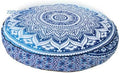 Decorative Ombre Mandala Large Round Pillow Sham Floor Cushion Bohemian Ottoman Pouf Footstool Case Outdoor Yoga Mat Boho Decor Sofa Cover