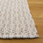 SAFAVIEH Area Rug 5x8 - Natural Fiber Collection - Natural & Light Blue, Handmade Jute & Wool, Ideal for Living Room, Bedroom, Dining Space (NFB225M) - color: Natural/Light Blue, size: 5' x 8' (Rectangular)