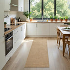 Softlife Hallway Runner Rug 2x6 ft Faux Jute Rugs Washable Entryway Rug Hall Carpet Runner Modern Farmhouse Laundry Kitchen Room Mat Long Carpet for Bathroom, Brown - color: Brown, size: 2' x 6' (24"x72")