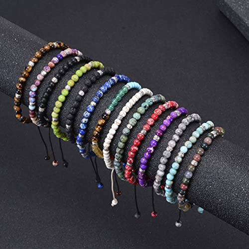 Women Boho Wrap Bracelet,Handmade Natural Stone Crystal Emperor Beads Heart Bracelet, Fashion Bohemian Jewelry Gift for Women - color: African Turquoise