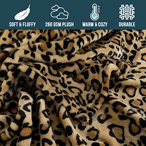 PAVILIA Cheetah Fleece Throw Blanket | Cheetah Leopard Animal Print Flannel Blanket | Soft Velvet Lightweight Microfiber Blanket for Couch Sofa | 50x60 Inches - color: Cheetah, size: 50 x 60 Inches - Throw