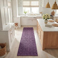 SAFAVIEH Natural Fiber Collection Runner Rug - 2'6" x 6', Purple, Handmade Jute, Farmhouse Style, Chunky Textured Thick Pile (NF447B) - color: Purple, size: 2'6" x 6' (Runner)