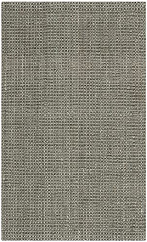 SAFAVIEH Natural Fiber Collection Accent Rug - 4' x 6', Green & Grey, Handmade Farmhouse Jute, Ideal for High Traffic Areas in Entryway, Living Room, Bedroom (NF730B) - color: Green/Grey, size: 4' x 6' (Rectangular)