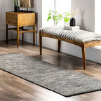 nuLOOM Alessi Solid Farmhouse Cotton Runner Rug, 2' 6" x 10', Grey - color: Grey, size: 2'6" x 10' (Rectangular)