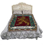 Pure Country Weavers Scotland - The Rampant Lion Blanket - Personalized - Custom Gift Tapestry Throw Woven from Cotton - Made in the USA (72x54) - color: Scotland Lion, size: Custom