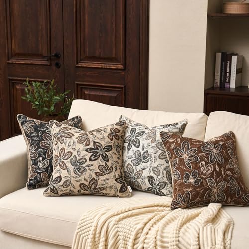 Yangest Flower Pillow Cover 12 x 20 Inches, Nature Chenille Rectangle Throw Pillow Cover Soft Luxury Neutral Accent Couch Pillow Cover for Living Room Bedroom, Off White - color: Off White, size: 20" x 12" (Pack of 1)