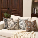 Yangest Flower Pillow Cover 20 x 20 Inches, Nature Chenille Square Throw Pillow Cover Soft Luxury Neutral Accent Couch Pillow Cover for Living Room Bedroom, Off White - color: Off White, size: 20" x 20" (Pack of 1)