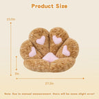 MOONBEEKI Cat Paw Cushion, Comfy Chair Kawaii Plush Seat Cushions Shape Lazy Pillow for Gamer 28"x 24" Cozy Floor Cute Girl Worker Gift, Dining Room Bedroom Decorate (Creamy Yellow)