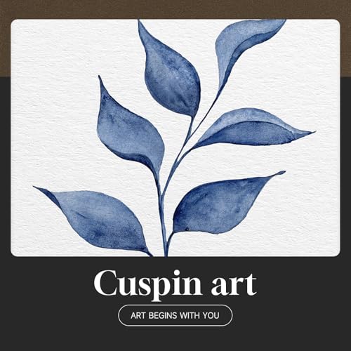 Framed Minimalist Botanical Wall Art, Set of 6 Blue Floral Leaf Painting Prints Artwork for Walls, Navy Blue Flowers Watercolor Plant Pictures for Bedroom Dining Room Hallway Office Home Decor, 11x14 - color: Blue Leaf - Neutral Framed, size: 11" W x 14"