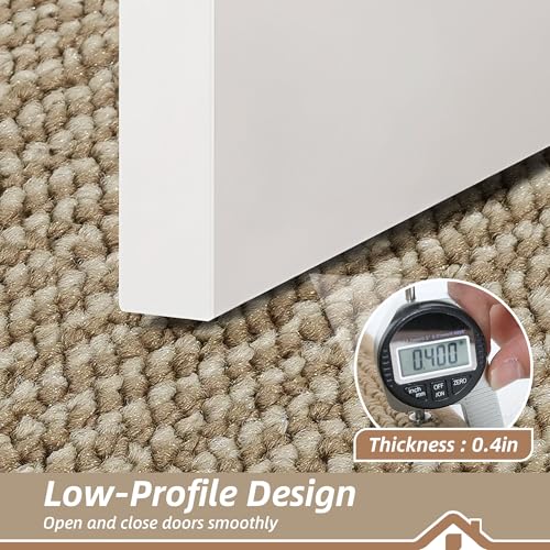 BEQHAUSE Indoor Door Mat 24" x 60", Dirt Trapper Door Mats Non-Slip Entryway Rugs Washable, Trap Dirt Absorbent Welcome Mat, Low Profile Floor Mats for Front Back Door and Entryway, Beige - color: Beige, size: 24" X 60" (Rectangular)