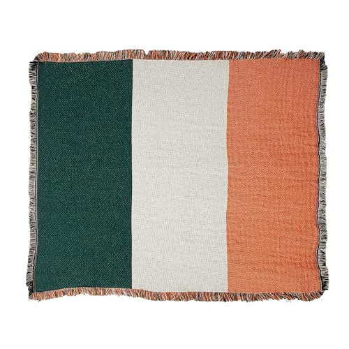Pure Country Weavers Ireland Flag Blanket - Gift Tapestry Throw Woven from Cotton - Made in The USA (69x48) - color: Ireland Flag
