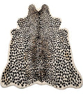 Huichenxing2021FURSTORE Faux Cheetah Area Rug Animals Printed Hide Mats Leopard Faux Hide Area Rug 5.2ft x 6.5ft / 63 x 78.7inch / 160 x 200cm - color: Multi Leopard 78.7"l X 63" W