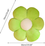 lannery Flower Plush Throw Pillows, Flower Floor Pillow Seating Cushion Toy for Reading, Room, Watching TV (19.7", Green)