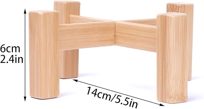 Wooden Plant Stand,Indoor Plant Stand,Boho Plant Holder,Plant Display Rack for Home,Office Accessory (1)