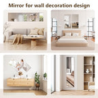 Full Length Mirror Tiles, 12x12 Inch Unbreakable Acrylic Squares for Bedroom, Home Gym, Walls - Shatterproof Mirror Stickers (1pcs) - size: 12"L x 12"W