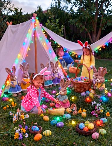 Minetom Globe String Lights, 33 Feet 100 Led Fairy Lights Plug in, 8 Modes with Remote Mini Globe Lights for Indoor Outdoor Bedroom Party Garden Christmas Tree Easter Decoration, Pink + Multicolor - color: Pink + Multicolor, size: 100LED