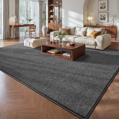 Pettop 4x6 Black Grey Area Rugs for Living Room Bedroom, Thickened Memory-Foam Throw Carpet, Modern Minimalist Super Soft Kids Boys Girls Rug, Non-Slip and Washable Carpets for Dorm Home Decor - color: Black Grey-white, size: 4' X 6' (Rectangular)
