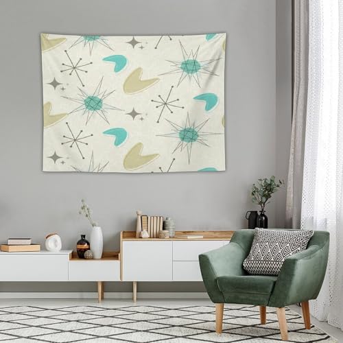 Bohemian Mid Century Tapestry, Modern Atomic Abstract Geometric Pattern Tapestries Home Decor for Living Room Bedroom Decoration 40in Wx30in H (102×76cm) - color: Bohemian Tapestry-2, size: 40in"Wx30in"H (102×76cm)