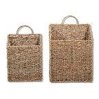 Trademark Innovations Hanging Wall Mounted Baskets - Set of 2 (Small) - size: Small