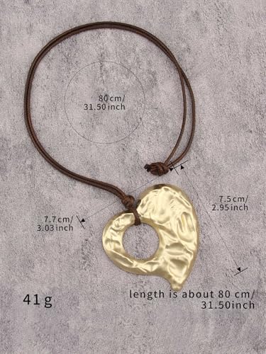 Leather Necklace for Women Long Boho Pendant Hippie Choker Necklace Bohemian Layered Leather Rope Wooden Jewelry Gifts - style: Hippie Choker Necklace