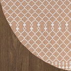 Nourison Home Positano Jute 12' x Round Area Rug - Easy Clean, Non Shedding, Bed Room, Living Room, Dining Room, Kitchen (12' x Round) - color: Jute, size: 12' (Round)