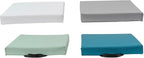 FDP SoftScape 12 inch Square Toddler Floor Cushions with Handles Flexible Seating for Daycare, Preschool, Playroom 1.5 inch Deluxe Foam (4-Piece) - Glacier