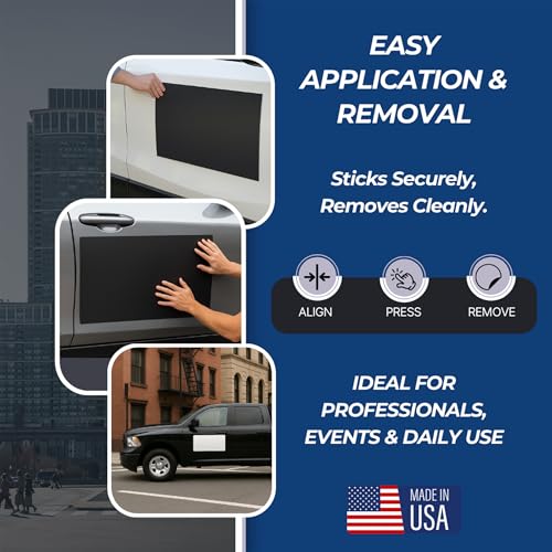 Pack of 2 Custom Car Magnets by DC - Personalized Magnetic Car Signs with Your Photo, Text or Logo | Customizable Car Door Magnet Sheets for Car & Truck | Made in USA | Multiple Sizes | Pack of 2 - color: Magnetic Car Sheet