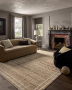 Loloi Jeremiah Brent Bleecker Collection BLE-07 Khaki/Natural 2'-7" x 10'-0" Runner Rug - color: Khaki / Natural, size: 2'7" x 10' (Rectangular)