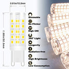 ALIDE G9 Led Bulbs Dimmable 3W Replace 20W 25W 30W Halogen Equivalent,4000K Natural White, AC120V T4 Clear G9 Bi-pin Led Bulbs for Chandelier Pendant Wall Home Lighting,300LM,360Deg,10Pack - color: 3w 4000k Natural