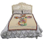Autumn Leaves Blanket by Parker Fulton - Blessed Are Those Who Mourn - Scriptures Matthew 5:4 - Sympathy Bereavement Gift Tapestry Throw Woven from Cotton - Made in the USA (72x54) - color: Autumn Leaves, size: 72" x 54"