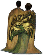 Pure Country Weavers Rey Vultan Dragon Blanket by Ciruelo - Gift Fantasy Tapestry Throw Woven from Cotton - Made in the USA (72x54) - color: Rey Vultan