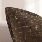 ZWJD Pillow Covers 20x20 Set of 2 Soft Polyester Textured Pillow Covers with Stylish Flange Edge Cozy Farmhouse Throw Pillows for Couch Bed Sofa Living Room - color: Dark Coffee, size: 20" x 20" (Pack of 2)