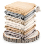 Cashmere Blanket – Hand Woven 100% Pure Wool Throw Blanket, 135 x 270 cm – Herringbone Pattern Cozy, and Soft Blanket for Bed, Sofa, or Couch - Made in Nepal - color: Gold Beige